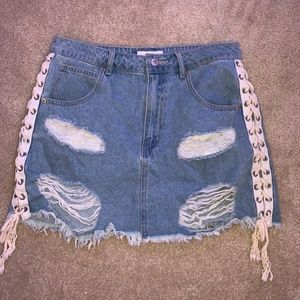 Forever 21 Distressed Skirt
